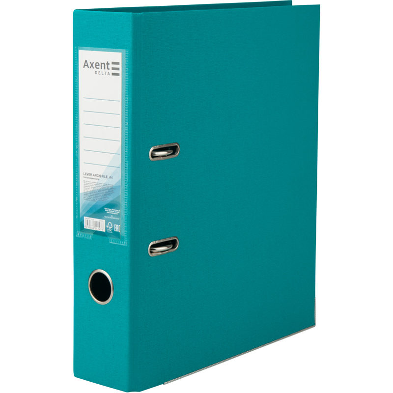 Папка-реєстратор DELTA А4 75 мм двостор. бірюзова (D1712-16C)